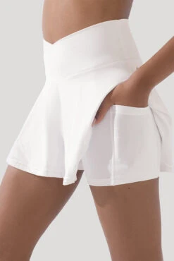 Crisscross Hourglass® Twirl Skort - White -Popflex Store CCHG Twirl Skort White 6086 2429