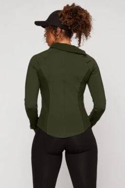 Chasing Pavements Mockneck Pullover - Evergreen 8 Chasing Pavements Mockneck Pullover - Evergreen -Popflex Store ChasingPavementsLongSleeveRunningTop Evergreen B1003 03430 Edit