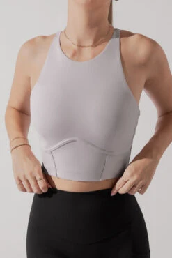 Cleo Corset Crop Bralette - Smoky Lilac -Popflex Store CleoCropBraSmokyLilac A1003 0769 Edit