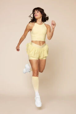 Cleo Corset Crop Bralette - Buttercream -Popflex Store CleoCropBralette A1003 Socks FrenchButtercream L1014 00991 Edit