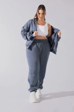 Cloud Rollover Sweatpant - Denim Blue -Popflex Store Cloud Sweatpants Denim Blue 3033 0087