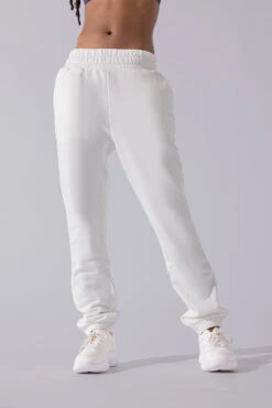Cloud Rollover Sweatpant - White -Popflex Store Cloud Sweatpants White 3033 0032