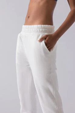 Cloud Rollover Sweatpant - White -Popflex Store Cloud Sweatpants White 3033 0078
