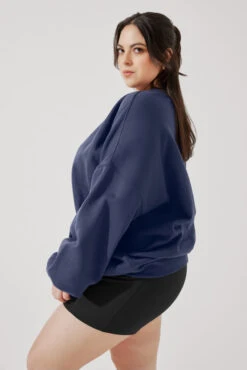 Cloud Crewneck Sweater - Academic Navy -Popflex Store CloudCrewSweater AcademicNavy E1015 4109 Edit