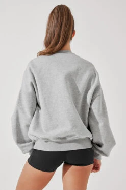 Cloud Crewneck Sweater - Heather Grey -Popflex Store CloudCrewSweater HeatherGrey E1015 4195 Edit