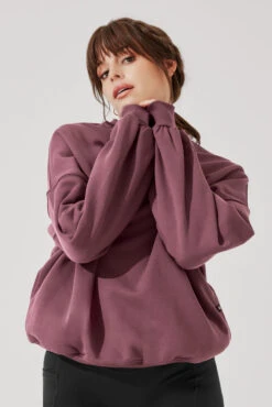 Cloud Crewneck Sweater - Merlot -Popflex Store CloudCrewSweater Merlot E1015 4549 Edit