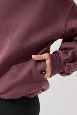 Cloud Crewneck Sweater - Merlot -Popflex Store CloudCrewSweater Merlot E1015 4570 Edit