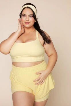 Daphne Corset Crop Top - Buttercream -Popflex Store DaphneCorsetCropTop FrenchButtercream 1047 02260 Edit