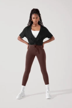 Daring Deep V Tee - Black -Popflex Store DaringDeepVTee Black B1025 0656 Edit