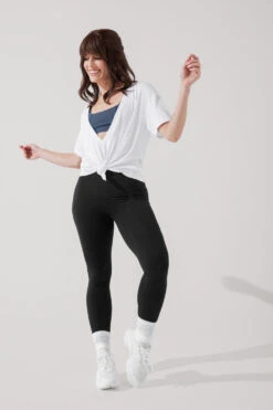 Daring Deep V Tee - White -Popflex Store DaringDeepVTee White B1025 0254 Edit