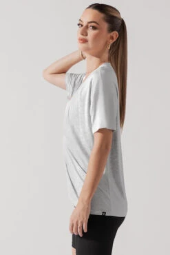 Daring Deep V Tee - Heather Grey 4 Daring Deep V Tee - Heather Grey -Popflex Store DarlingDeepVTee HeatherGrey B1025 0035 Edit 11363b59 bbd1 408f a9f0 99e956730d80