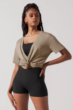 Daring Deep V Tee - Shiitake -Popflex Store DarlingDeepVTee Shitake B1025 0054 Edit 58c41340 e855 4454 a992 1693f03304bd