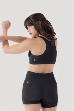 Deep Darling Bra (Ribbed) - Dark Charcoal -Popflex Store Deep Darling Bra 1028 CCHG Midi Shorts Dark Charcoal Ribbed 4015 0541