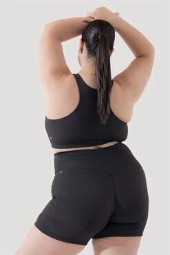 Deep Darling Bra (Ribbed) - Dark Charcoal -Popflex Store Deep Darling Bra 1028 CCHG Midi Shorts Dark Charcoal Ribbed 4015 1959