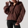 Find Your Inner Fleece Jacket - Chocolate