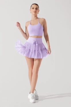 Pirouette Tiered Skort - Digital Lavender -Popflex Store FlexyCrop DigitalLavender A1010 1372 Edit