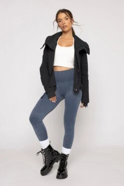 Heart Racer Moto Jacket - Black -Popflex Store HeartRacerJacket Black E1002 02472