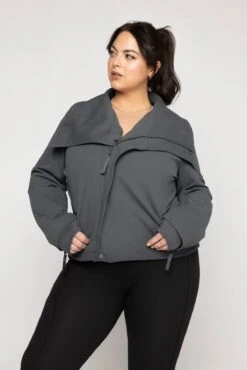 Heart Racer Moto Jacket - Raincloud -Popflex Store HeartRacerJacket Raincloud E1002 02259