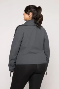 Heart Racer Moto Jacket - Raincloud -Popflex Store HeartRacerJacket Raincloud E1002 02290