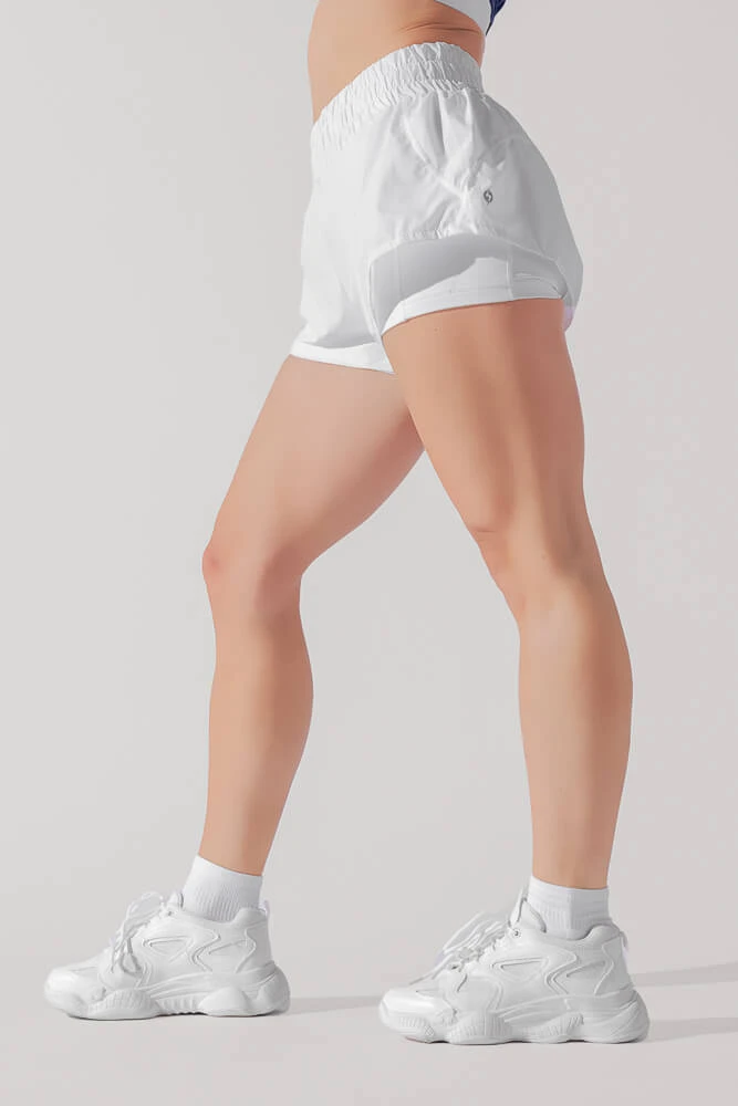 High Waisted Supershort™ - White High Waisted Supershort™ - White -Popflex Store HighWaistedSupershort White4012 0045 Edit 1