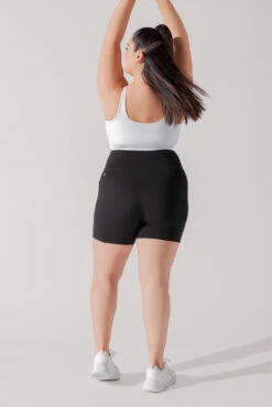 Crisscross Hourglass® Midi Short With Pockets - Black -Popflex Store HourglassMidiShort Black D1001C 5 00351 Edit
