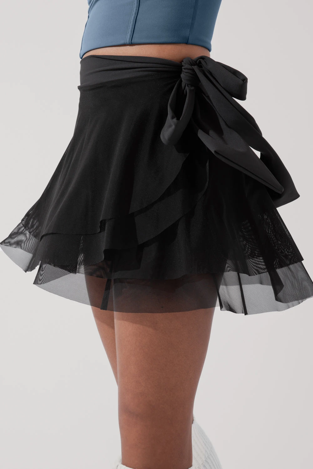 Juliet Wrap Skort - Black Juliet Wrap Skort - Black -Popflex Store JulietBalletSkort Black H1009 3444 Edit