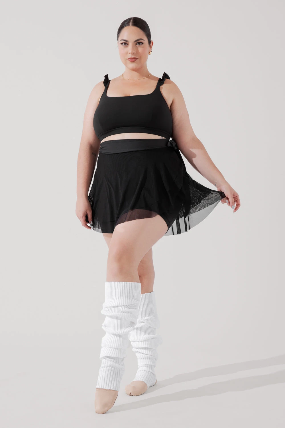 Juliet Wrap Skort - Black Juliet Wrap Skort - Black -Popflex Store JulietBalletSkort Black H1009 3743 Edit