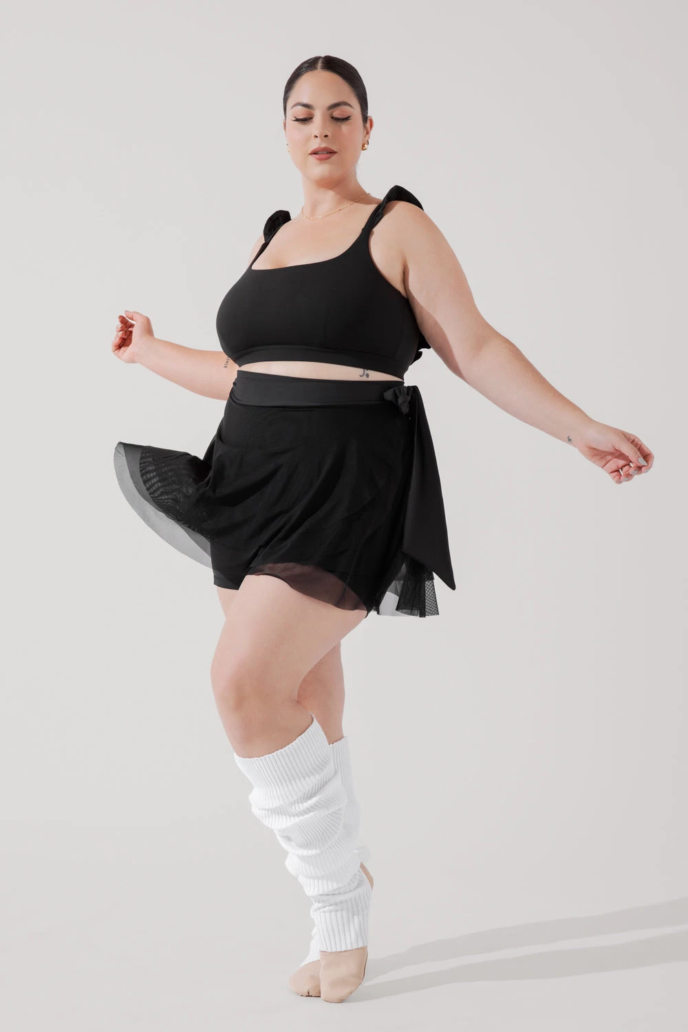 Juliet Wrap Skort - Black Juliet Wrap Skort - Black -Popflex Store JulietBalletSkort Black H1009 3748 Edit