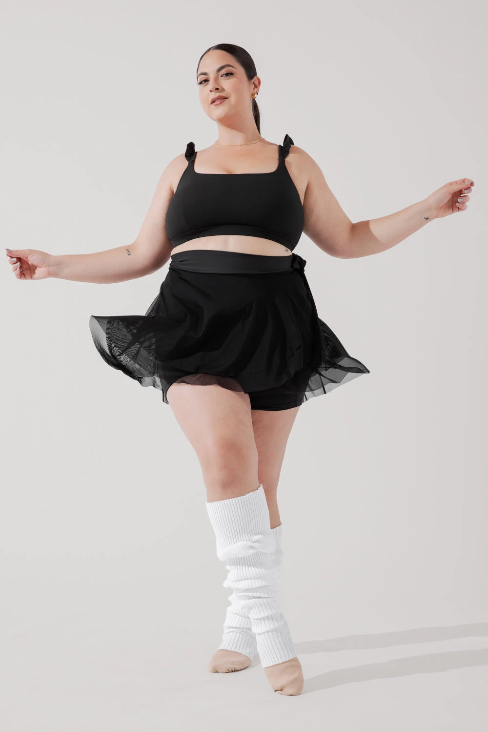 Juliet Wrap Skort - Black Juliet Wrap Skort - Black -Popflex Store JulietBalletSkort Black H1009 3770 Edit