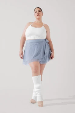 Juliet Wrap Skort - Blue Storm -Popflex Store JulietBalletSkort BlueStorm H1009 3836 Edit