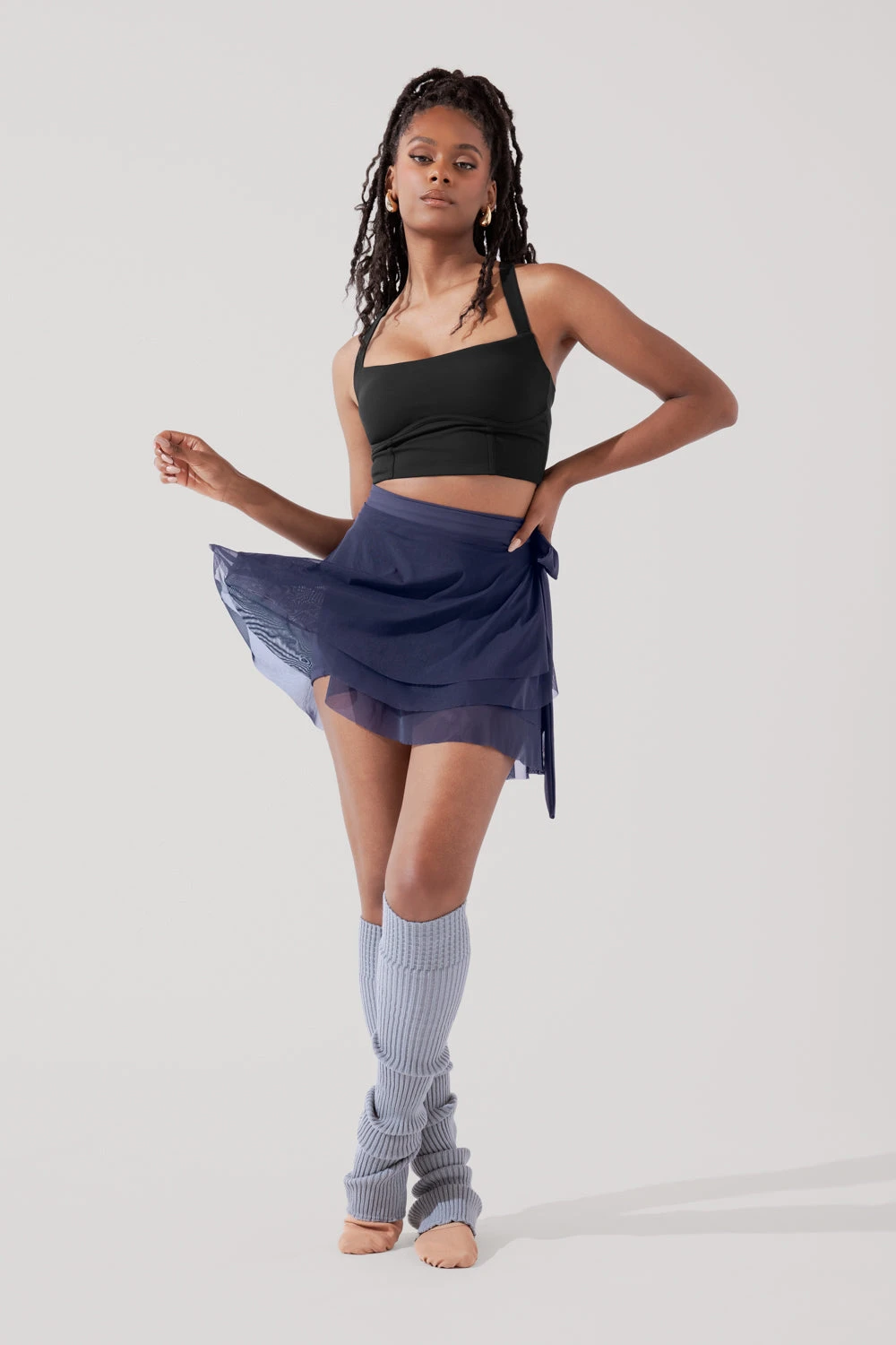 Juliet Wrap Skort - Peacoat Navy Juliet Wrap Skort - Peacoat Navy -Popflex Store JulietBalletSkort PeacoatNavy H1009 3589 Edit