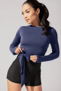 Bow Back Long Sleeve - Dark Navy -Popflex Store June7POPFLEXPhotoshootArleneOutfit20644 Edit 1 3d14becb e6e5 462a aac5 0657c727bec4