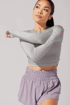 Bow Back Long Sleeve - Heather Grey -Popflex Store June7POPFLEXPhotoshootArleneOutfit20987 Edit 1 c35d86c0 a030 4fee 8649 8cc1c1a3305b
