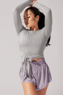 Bow Back Long Sleeve - Heather Grey -Popflex Store June7POPFLEXPhotoshootArleneOutfit21005 Edit 1 3076bffa 5c73 4012 928d 71a99fed015d