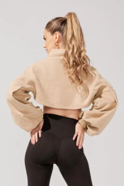 Mockneck Shruggie - Taupe