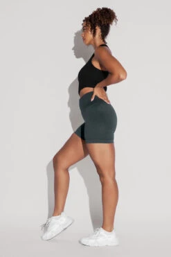 Supersculpt™ Seamless Midi Shorts - Magical Forest -Popflex Store Let sGoCropTop Black SSShorts MagicalForest 1481 Edit