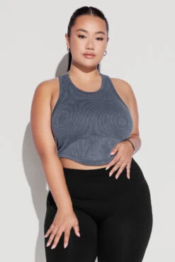 Let's Go Seamless Crop Top - Vintage Indigo 8 Let's Go Seamless Crop Top - Vintage Indigo -Popflex Store Let sGoCropTop vintageindigo SSLeggings Black 1038 Edit