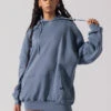 Long Cloud Hoodie - Blue Steel
