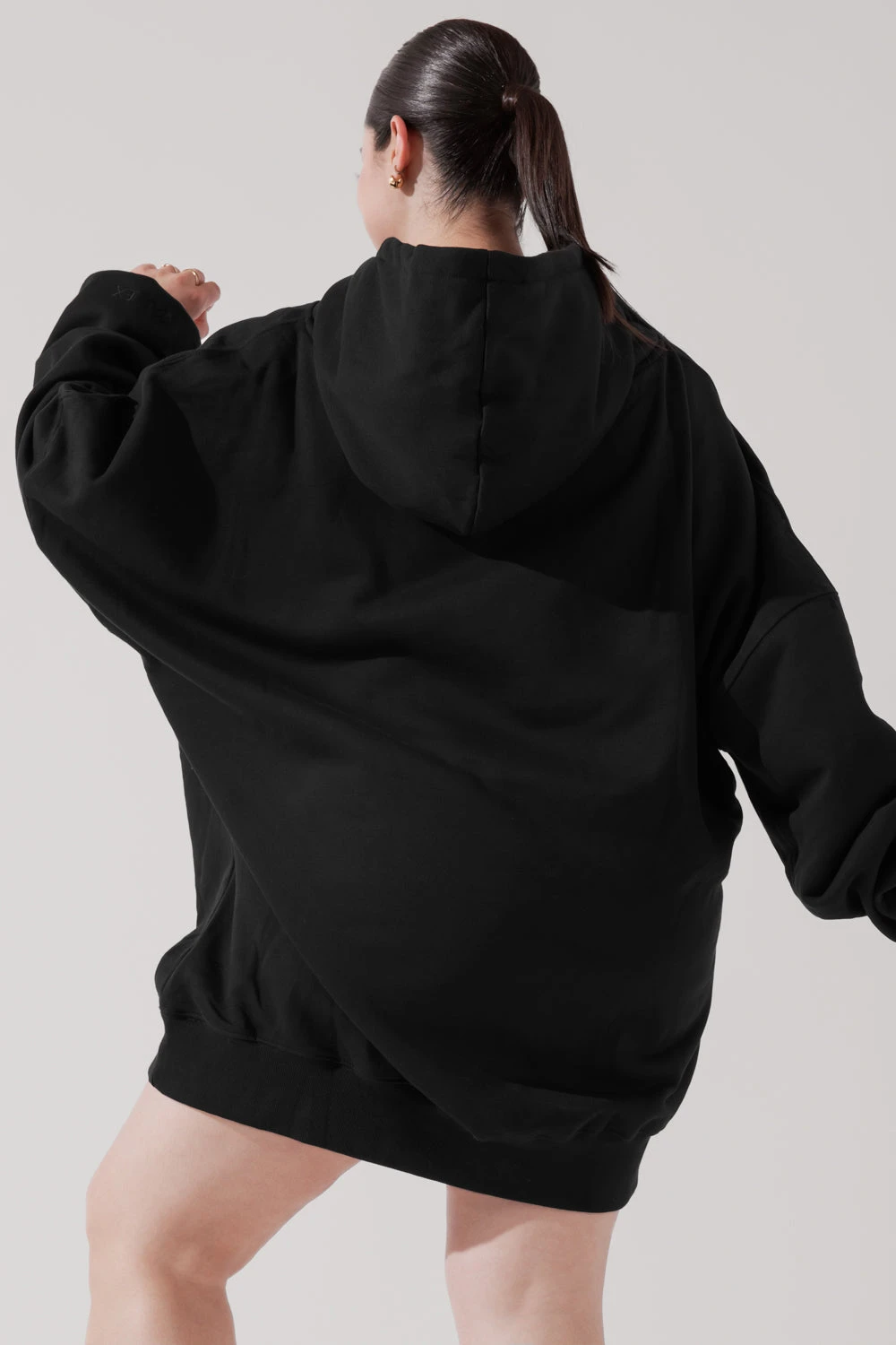 Long Cloud Hoodie - Black Long Cloud Hoodie - Black -Popflex Store LongCloudHoodie Black B1002 2668 Edit