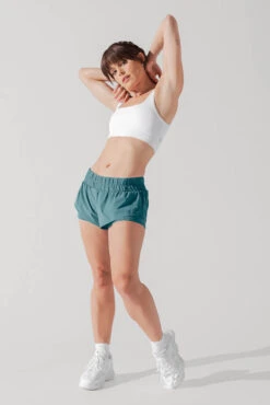 Low Rise Supershort™ - Arctic Teal -Popflex Store LowWaistedSupershort ArcticTeal D1003 0010 Edit 1