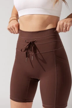 Cargo Biker Short With Pockets (Pet Hair Resistant) - Carob 5 Cargo Biker Short With Pockets (Pet Hair Resistant) - Carob -Popflex Store OPF1476