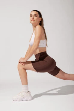 Cargo Biker Short With Pockets (Pet Hair Resistant) - Carob 4 Cargo Biker Short With Pockets (Pet Hair Resistant) - Carob -Popflex Store OPF1534