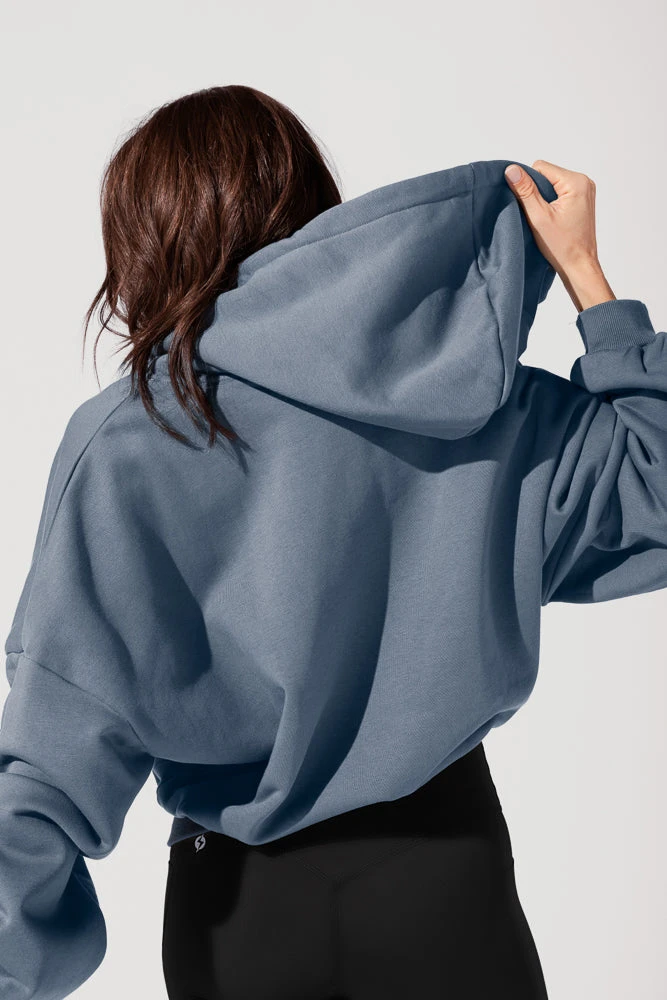 Zip Cloud Hoodie - Denim Blue Zip Cloud Hoodie - Denim Blue -Popflex Store OPF1836 Edit