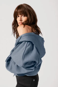 Zip Cloud Hoodie - Denim Blue 6 Zip Cloud Hoodie - Denim Blue -Popflex Store OPF1863 Edit