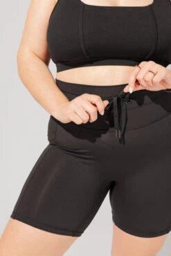 Cargo Biker Short With Pockets (Pet Hair Resistant) - Black 2 Cargo Biker Short With Pockets (Pet Hair Resistant) - Black -Popflex Store OPF2007