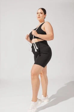 Cargo Biker Short With Pockets (Pet Hair Resistant) - Black 3 Cargo Biker Short With Pockets (Pet Hair Resistant) - Black -Popflex Store OPF2038