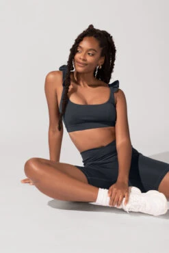 Romance Ruffle Bra - Smoky Grey -Popflex Store OPF3032 Edit