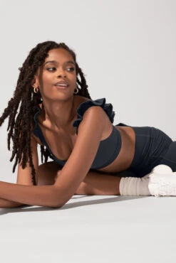 Romance Ruffle Bra - Smoky Grey -Popflex Store OPF3044 Edit