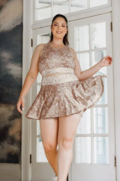 Harmony High Neck Bra - Tan Rose 2 Harmony High Neck Bra - Tan Rose -Popflex Store OPF3530 Edit