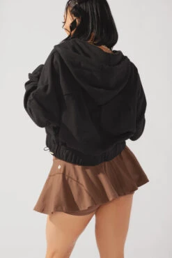 Half Zip Warm Up Hoodie - Black 3 Half Zip Warm Up Hoodie - Black -Popflex Store OPF3585 Edit